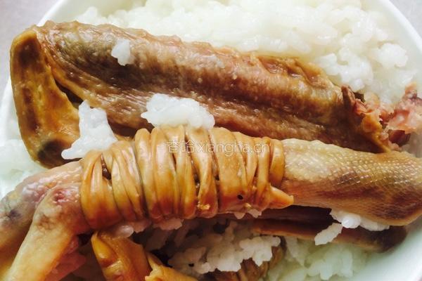 鸭脚包蒸米饭的做法图解5