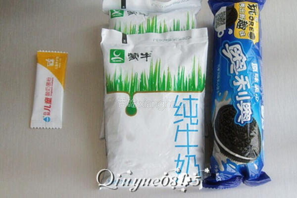 奥利奥酸奶盆景的做法图解1