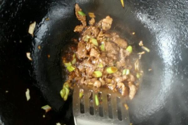 青椒炒肉丝的做法图解6
