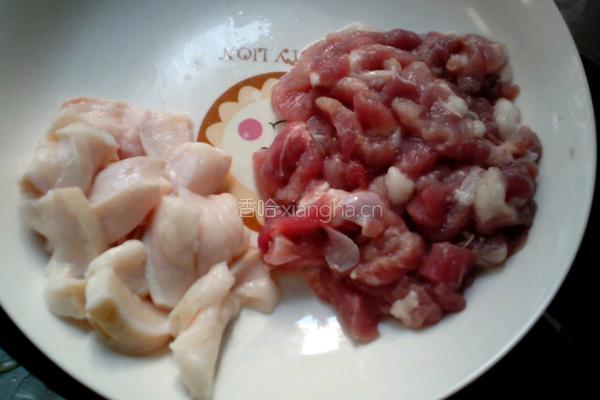 杏鲍菇炒猪肉的做法图解4