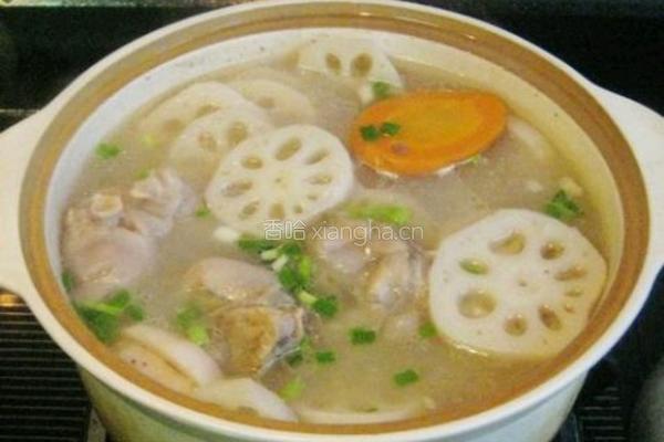 猪蹄炖莲藕的做法图解8