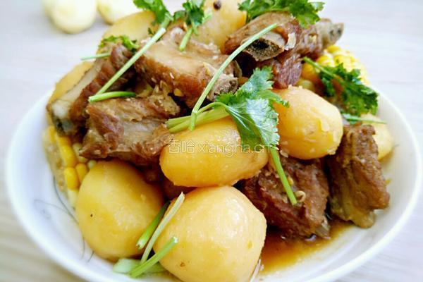 土豆炖排骨的做法图解14