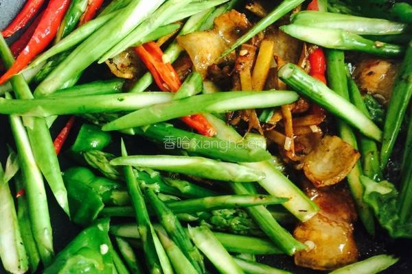 芦笋小炒肉的做法图解6