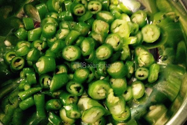豉香青椒蕹菜杆的做法图解4
