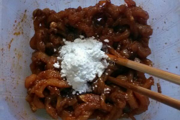 沙茶瘦肉丝的做法图解3