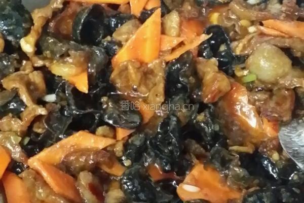锅巴木耳肉片的做法图解9