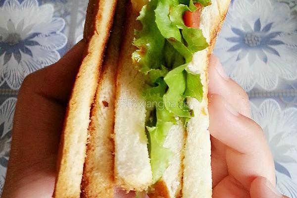 自制三明治的做法图解6