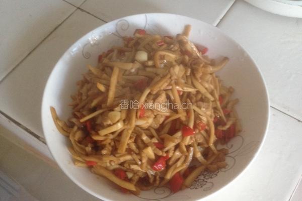 杏狍菇炒肉的做法图解6