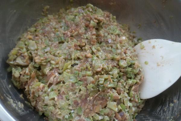 豆角羊肉饺子的做法图解5