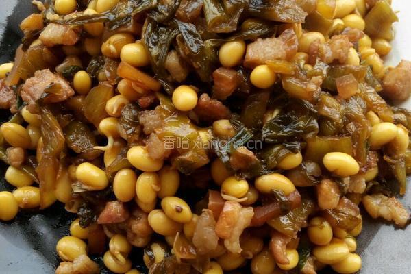 肉丁酸菜黄豆芽的做法图解6