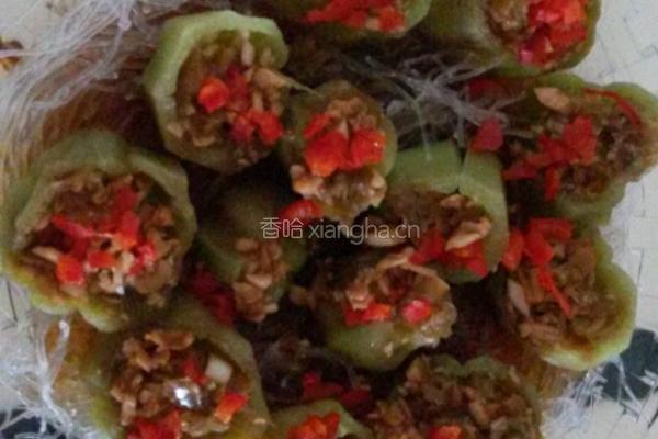 蒜蓉粉丝蒸丝瓜的做法图解8