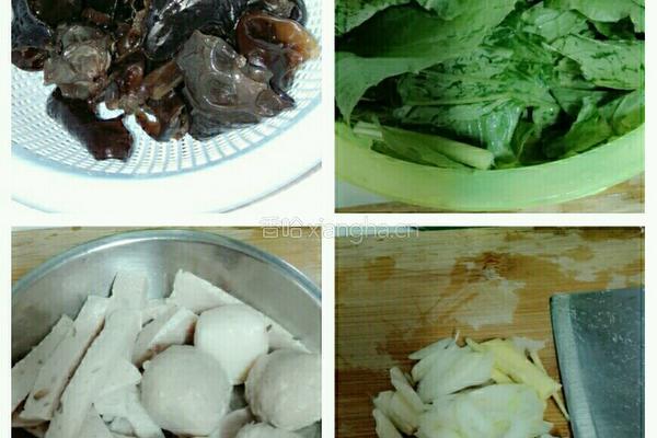 水东芥呛肉丸的做法图解1