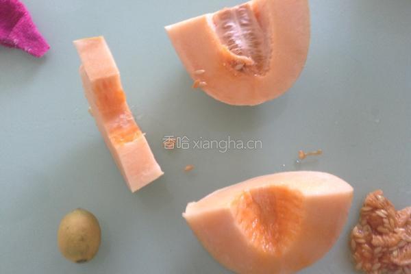 哈密瓜汁的做法图解1