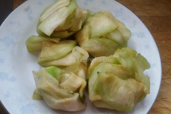 肉片炒茄子的做法图解2