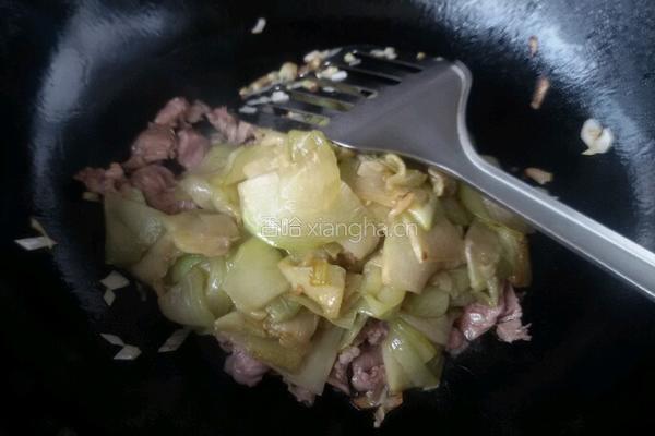 肉片炒茄子的做法图解7
