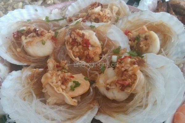 蒜蓉粉丝蒸扇贝的做法图解6
