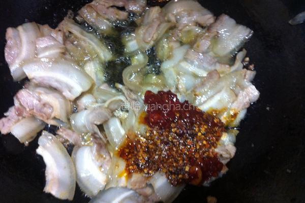尖椒盐菜回锅肉的做法图解4