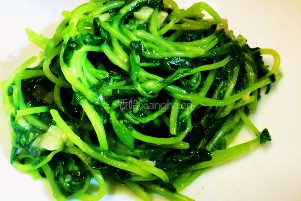 蒜香豆苗的做法图解7