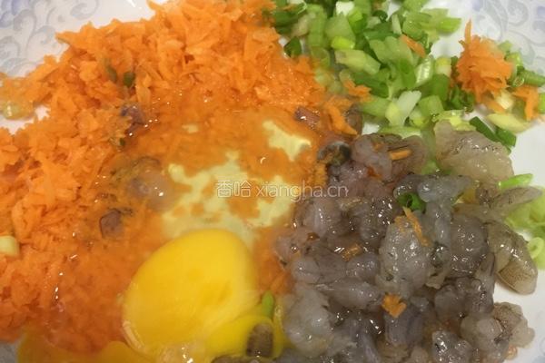 鲜虾仁饼的做法图解4