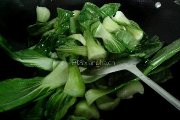 冬茹拌上海青的做法图解3