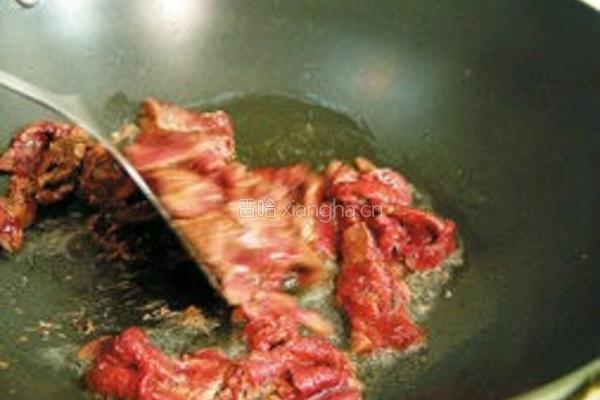 小炒黄牛肉的做法图解4