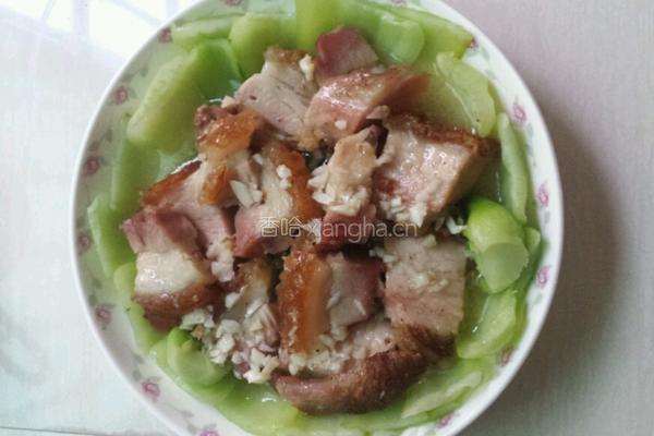 上海青回锅肉的做法图解3