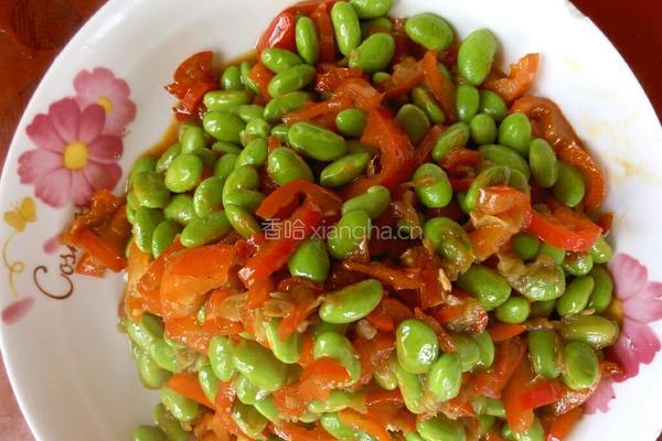 辣子毛豆的做法图解5