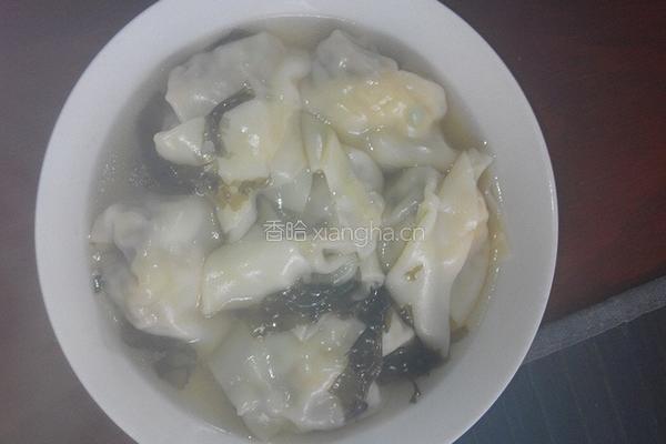 白菜虾仁香菇馄饨的做法图解6