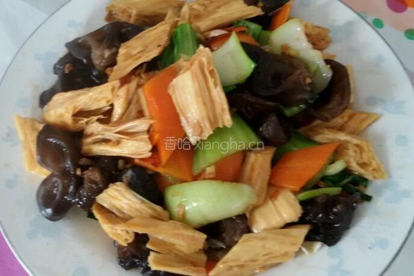 清炒素食菜的做法图解8