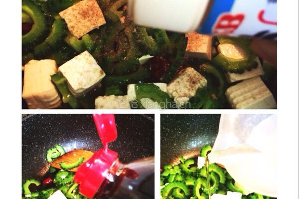 豆腐鸡蛋炒苦瓜的做法图解8