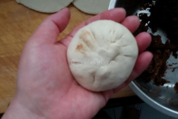 红豆芝麻饼的做法图解5