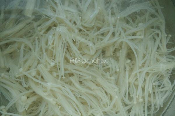 凉拌金针菇的做法图解5
