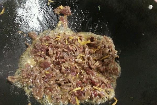 葱炒牛肉的做法图解3