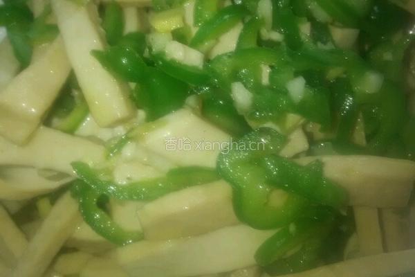 青椒豆干的做法图解3