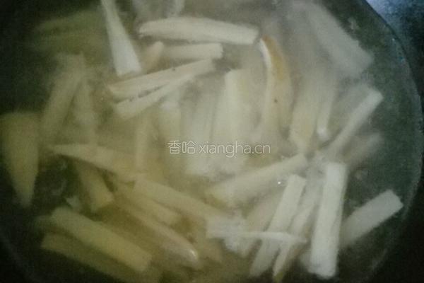 素炒藕条的做法图解3