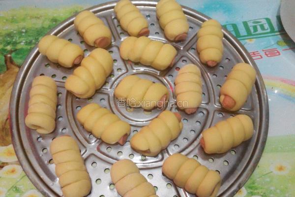 南瓜火腿肠花卷的做法图解8