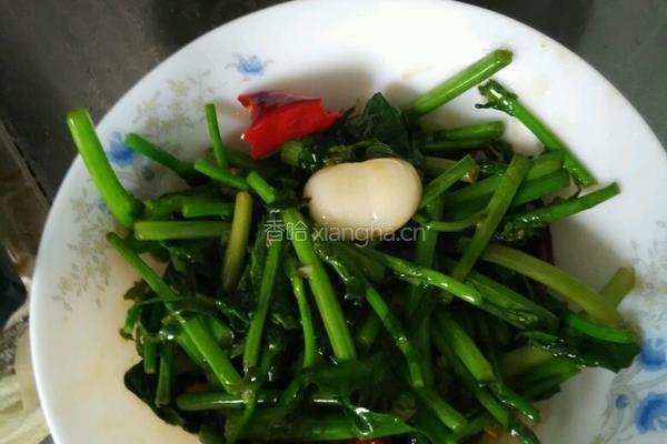 青炒油菜苔的做法图解3
