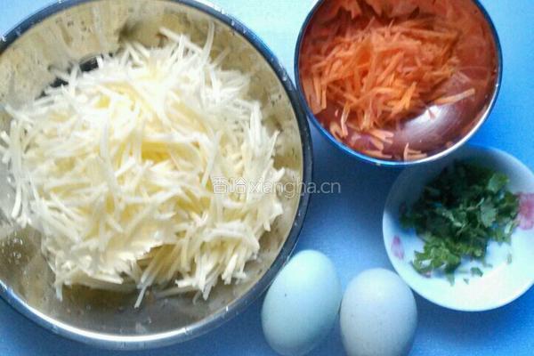 早餐～土豆蛋饼的做法图解1