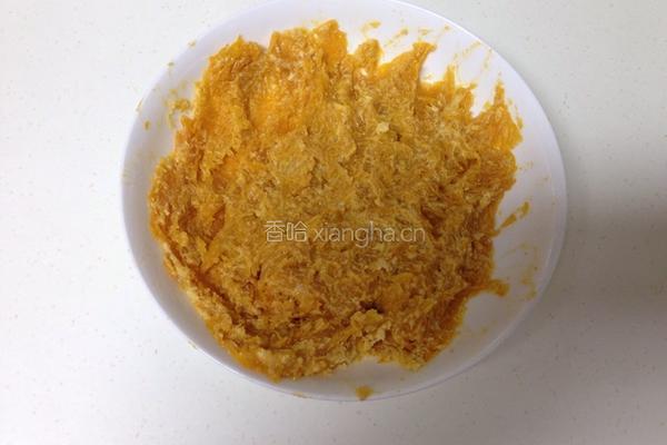 南瓜芝麻饼的做法图解2