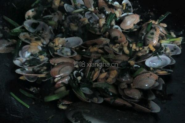 紫苏炒花甲的做法图解12