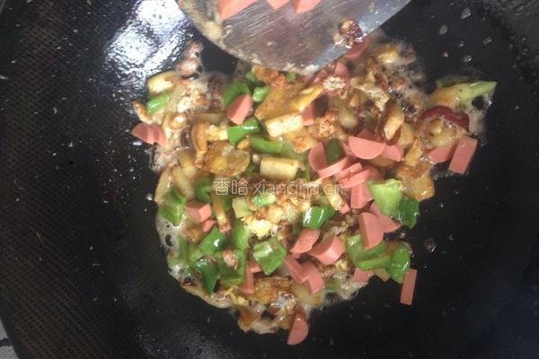 土豆炒油饼的做法图解7