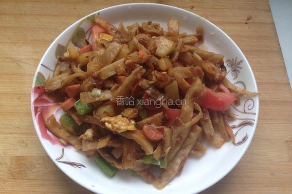 土豆炒油饼的做法图解10