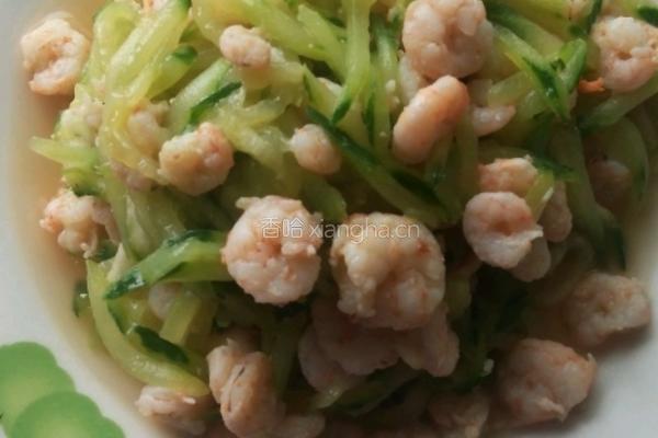 黄瓜炒虾仁的做法图解4