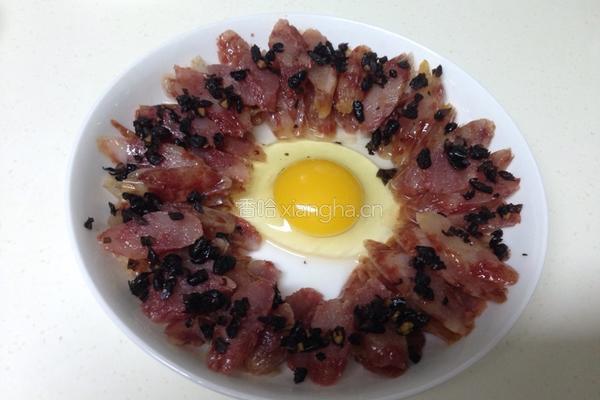 豆豉香肠蒸蛋的做法图解6