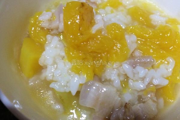 瘦肉南瓜粥的做法图解6