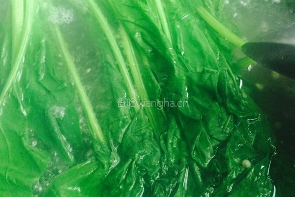 菠菜拌豆角的做法图解2