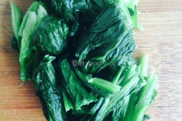 菠菜拌豆角的做法图解3