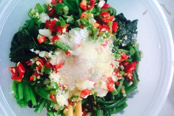 菠菜拌豆角的做法图解5
