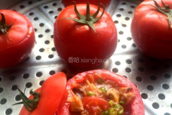 鸡肉山珍番茄盅的做法图解5