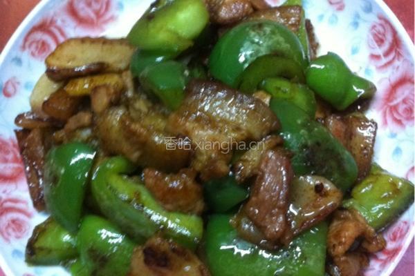 圆椒炒肉的做法图解6